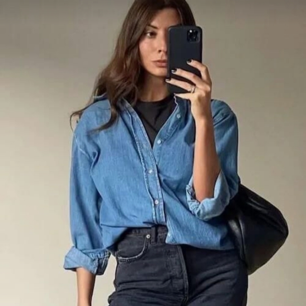 XXL Joe's Jeans chambray shirt